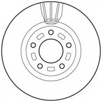Гальмівний диск передній Mazda 3, 5 Jurid 562635JC
