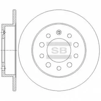 Торм.диск зад. SANGSIN Hi-Q (SANGSIN) SD1083