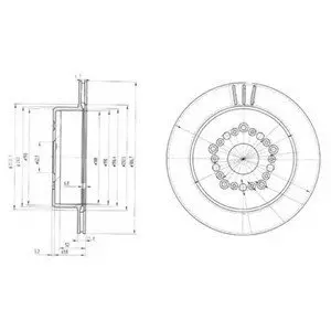 Тормозной диск Delphi BG3230
