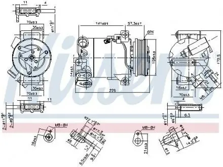 Компресор NISSENS 890215