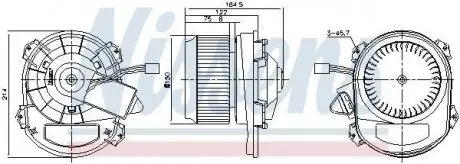 Вентилятор NISSENS 87430