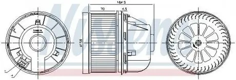Вентилятор NISSENS 87492