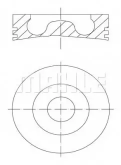Поршень KNECHT MAHLE / KNECHT 02802 02