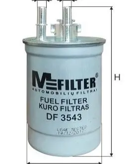 Фильтр топливный 1.8Di/TDDi Focus 99-04/Fiesta 00- Mfilter M-FILTER DF 3543