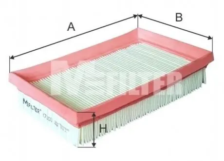 Фильтр воздушный Citroen C1/Toyota Yaris 12- MFilter M-FILTER K 7103