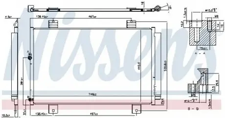 Конденсатор, кондиционер NISSENS 940640