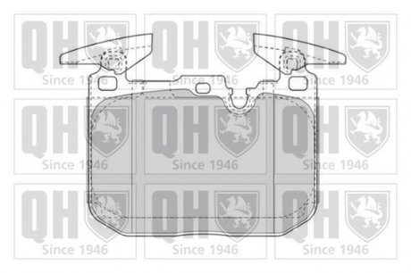 Комплект тормозных колодок, дисковый тормоз QUINTON HAZELL BP1835 (фото 1)