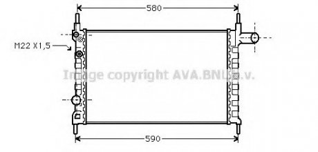 Радиатор, охлаждение двигателя AVA QUALITY COOLING AVA COOLING OLA2150 (фото 1)