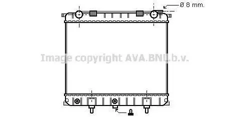 Радиатор, охлаждение двигателя AVA QUALITY COOLING AVA COOLING AU2132