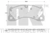 Комплект тормозных колодок, дисковый тормоз NK 224798 (фото 1)