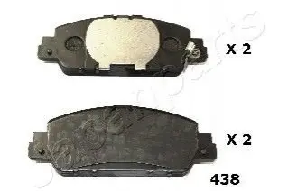 Комплект тормозных колодок JAPANPARTS PA-438AF (фото 1)