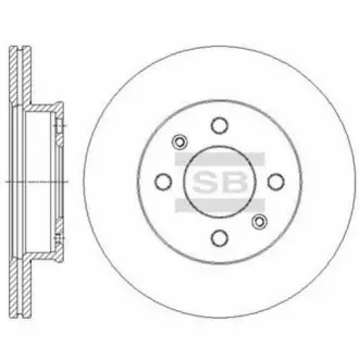 Диск гальмівний передн SANGSIN Hi-Q (SANGSIN) SD1090