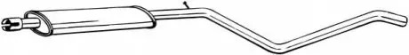 Центр. глушник,випускна сист. BOS285-455 BOSAL 285455