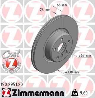 Тормозные диски ZIMMERMANN 150295120 (фото 1)