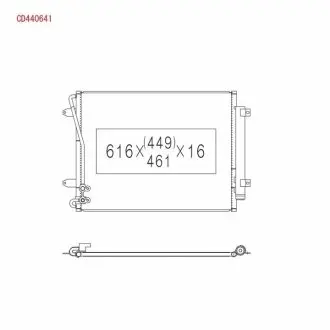 Радиатор кондиционера Audi A3 KOYORAD CD440641