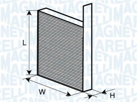 Filter, interior air MAGNETI MARELLI BCF262