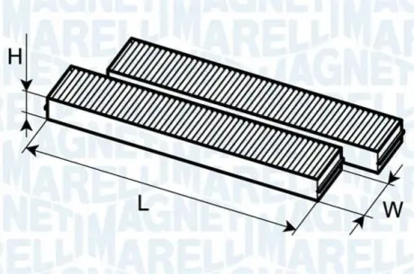 Filter, interior air MAGNETI MARELLI BCF261