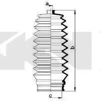 Пильовик рульового механізма GKN SPIDAN 83862