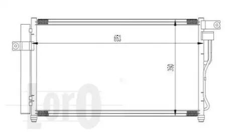 Радіатор кондиціонера HYUN ACCENT 1.4-1.6i 05- Loro 019-016-0019 (фото 1)