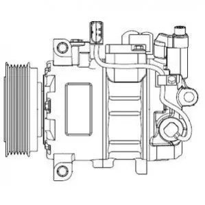 Компресор кондиціонера DL Delphi CS20476