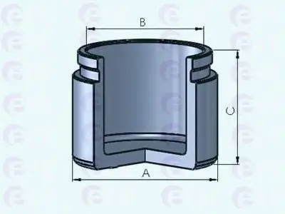 Поршень, корпус скоби гальма ERT 150969-C