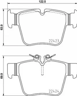 Комплект тормозных колодок P 50 133 BREMBO P50133