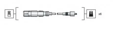 Комплект дротів запалювання MAGNETI MARELLI 941318111043