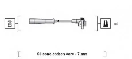 Комплект проводов зажигания MAGNETI MARELLI 941318111038