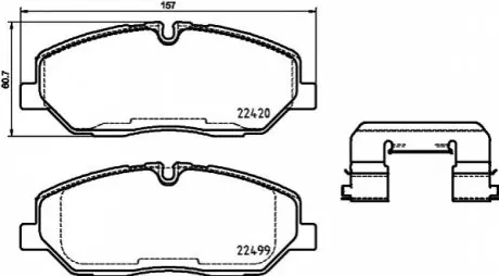 Комплект тормозных колодок BREMBO P 30 084