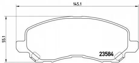 Гальмівні колодки, тюнінг P 54 030X BREMBO P54030X
