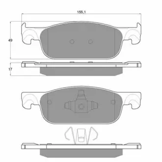 Тормозные колодки STARLINE BD S973
