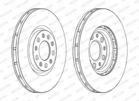 Тормозной диск FERODO DDF1451C