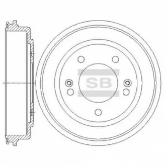 Гальмівний барабан SANGSIN BRAKE Hi-Q (SANGSIN) SD1097