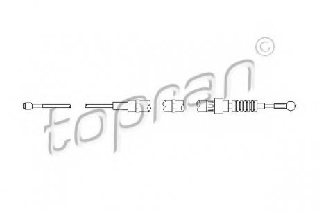 Трос тормозной системы TOPRAN / HANS PRIES 112147 (фото 1)