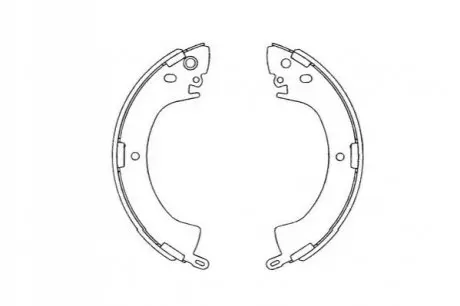 Комплект гальмівних колодок PARTS KAVO KBS-6408