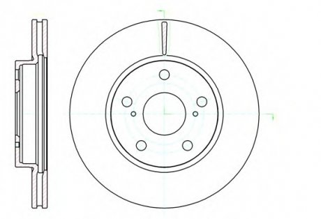Тормозной диск WOKING D61122.10 (фото 1)