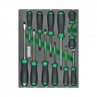 Набор отверток 12ед. (в ложементе, тип В) Toptul GEB1203