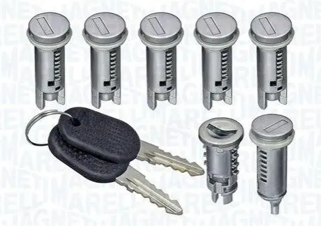 CITREOEN К-т личинок (6шт.) замков дверей (на 4 дв.+бак+замок заж.) Jumper -02, FIAT, PEUGEOT MAGNETI MARELLI 350105028600