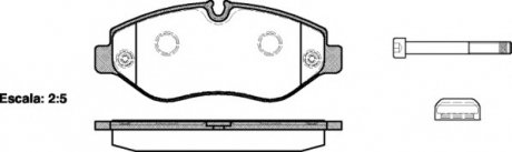 Комплект тормозных колодок, дисковый тормоз WOKING P13453.00