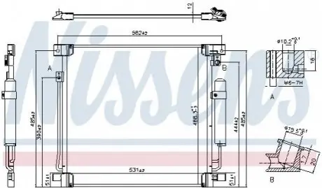 Радіатор кондиціонера First Fit NISSENS 941078