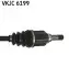 Вал приводний RENAULT FLUENCE (L3_)/ MEGANE III/ SCENIC III VKJC 6199 SKF VKJC6199 (фото 3)
