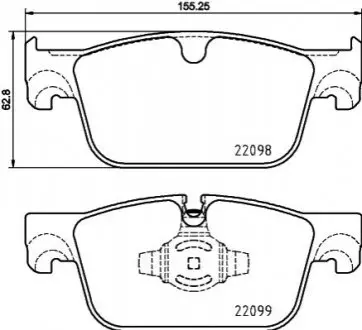 Гальмівні колодки дискові P86 028 BREMBO P 86 028