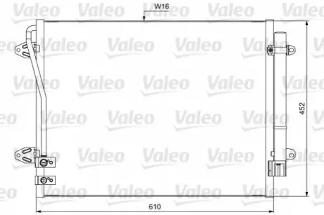 Конденсатор, кондиционер Valeo 814039