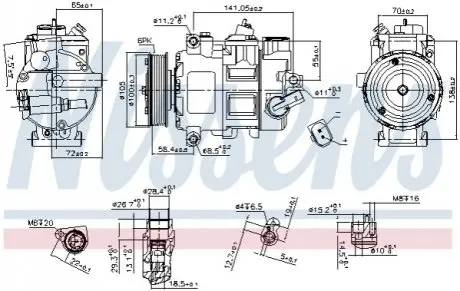 Компрессор NISSENS 890550