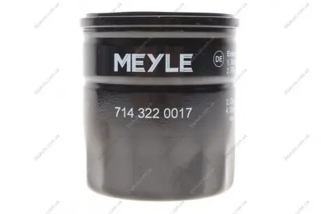 Фільтр масляний 714 322 0017 MEYLE 7143220017