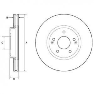 Тормозные диски Delphi BG4809C (фото 1)