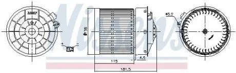 Вентилятор NISSENS 87722