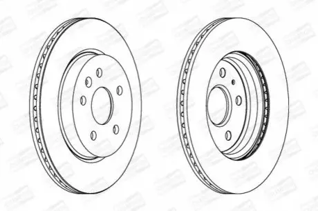 Гальмівний диск задній Chevrolet Malibu / Opel Insignia A CHAMPION 562463CH