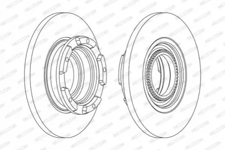 Диск тормозной FE FERODO DDF2472