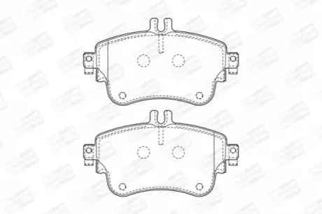 Тормозные колодки передние Mercedes A-Class, B-Class, CLA CHAMPION 573402CH